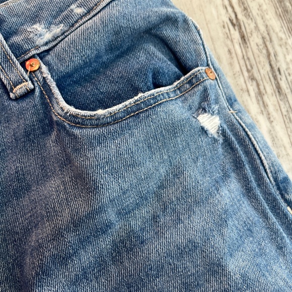 Paige Sarah Slim High Rise Straight Leg Jeans - Size 27 - Picture 14 of 16